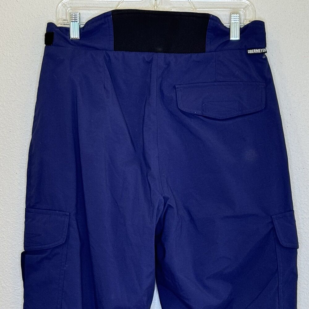 Vintage Obermeyer Womens Utility Ski Snow Pants Sz 8 Dark Blue High Rise Pockets - Picture 9 of 15